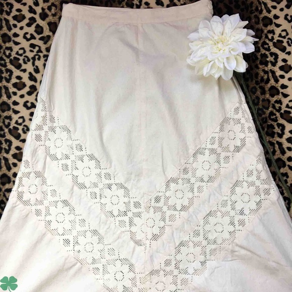 Anthropologie Dresses & Skirts - Anthropologie Odille Bohemian Off White Skirt S.10